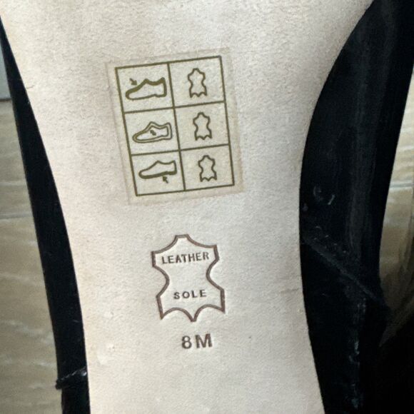 Tory Burch  Brooke Size 8 70 MM Leather Booties Croc Embossed Perfect Black $498 - Picture 9 of 14